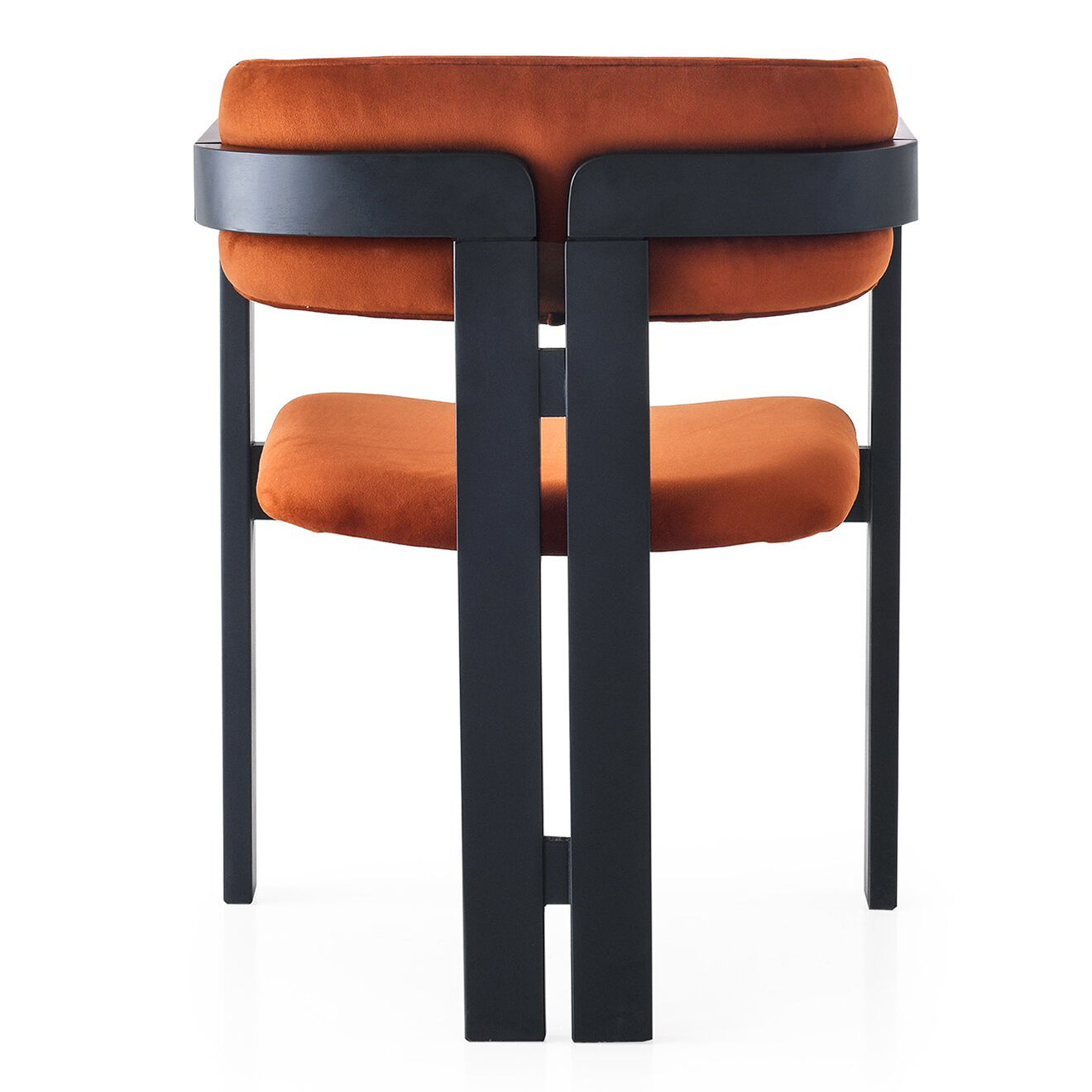 Homitis Chaise Co orange/noir - 58x76x49 cm