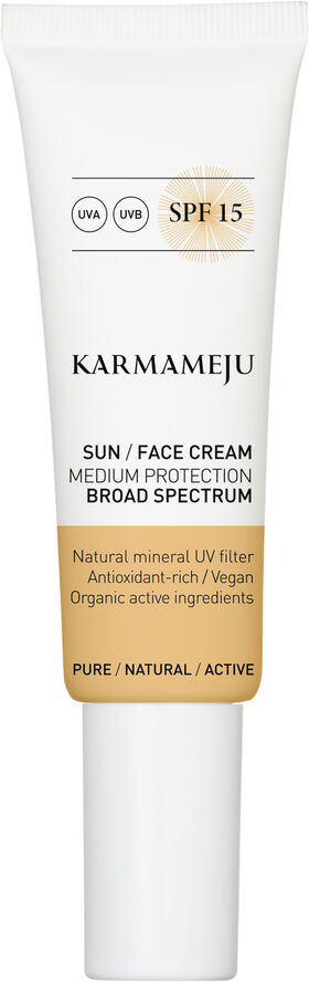 Karmameju Skincare SOLCREME TIL ANSIGTET SPF 15