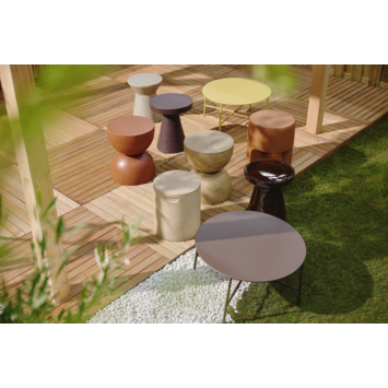 KARWEI bijzettafel rond Fay zand klei ø 34 cm