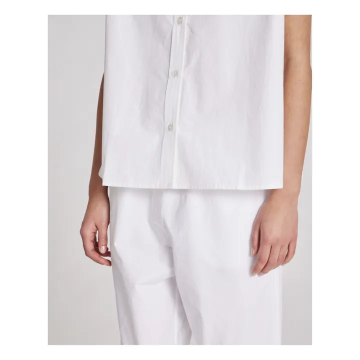 GAI+LISVA Top Elisa Popeline de Coton Bio | Blanc