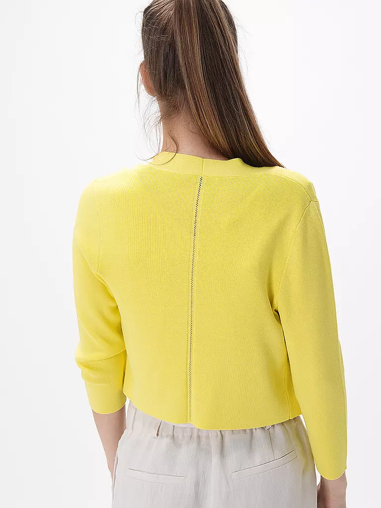 COMMA Strickjacke  gelb