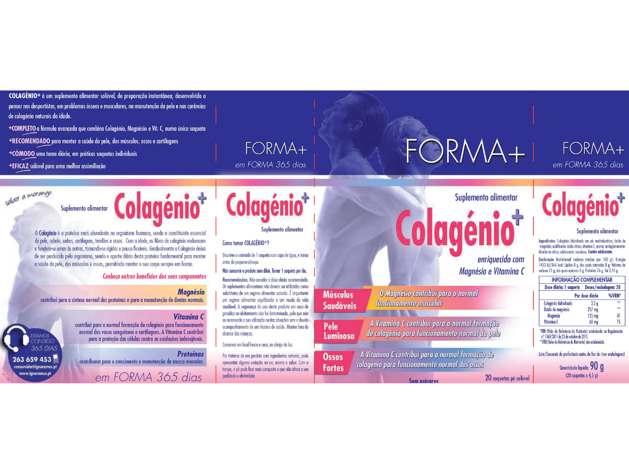 SUPLEMENTO FORMA  COLAGÉNIO SOLÚVEL 90G