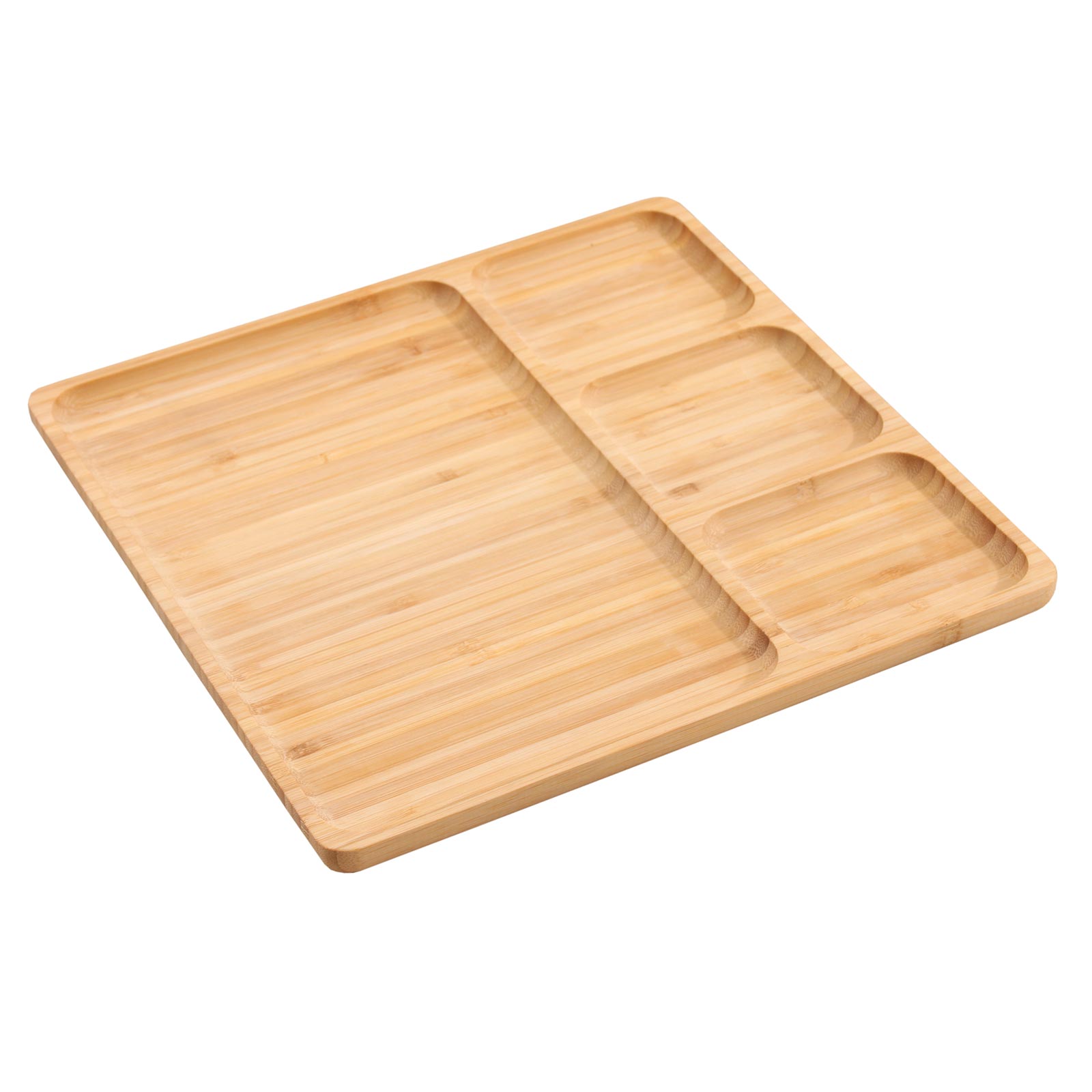 Snackplatte - Bambus natur matt - 29,5 cm