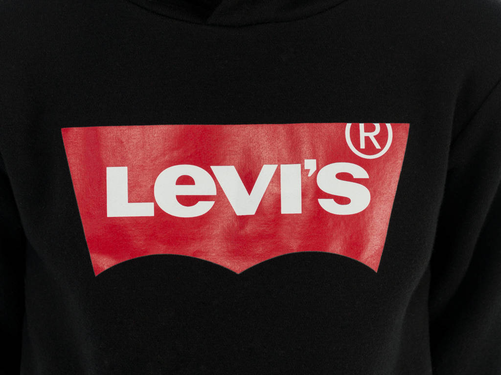 Levi's hoodie met logo zwart