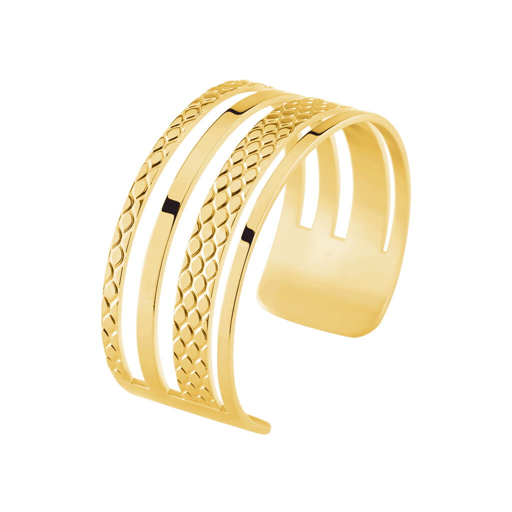 Bracelet Jonc Abram Acier Jaune