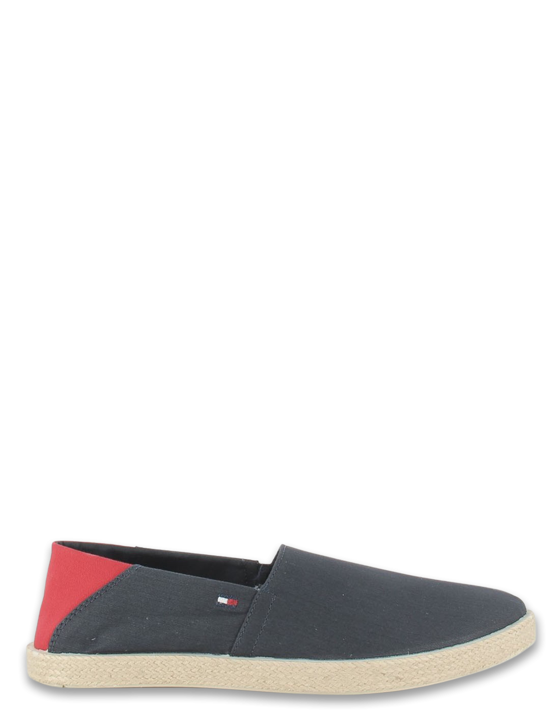 tommy hilfiger espadrilles homme easy summer slip on bleu/rouge