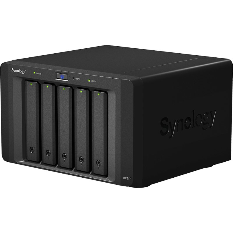 Synology DX517 boîtier de disques 0 To Bureau Noir
