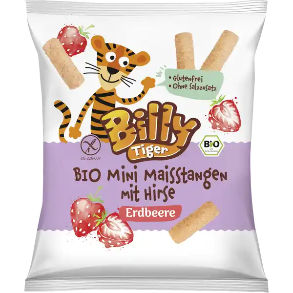 Bio Mini Maisstangen Erdbeere