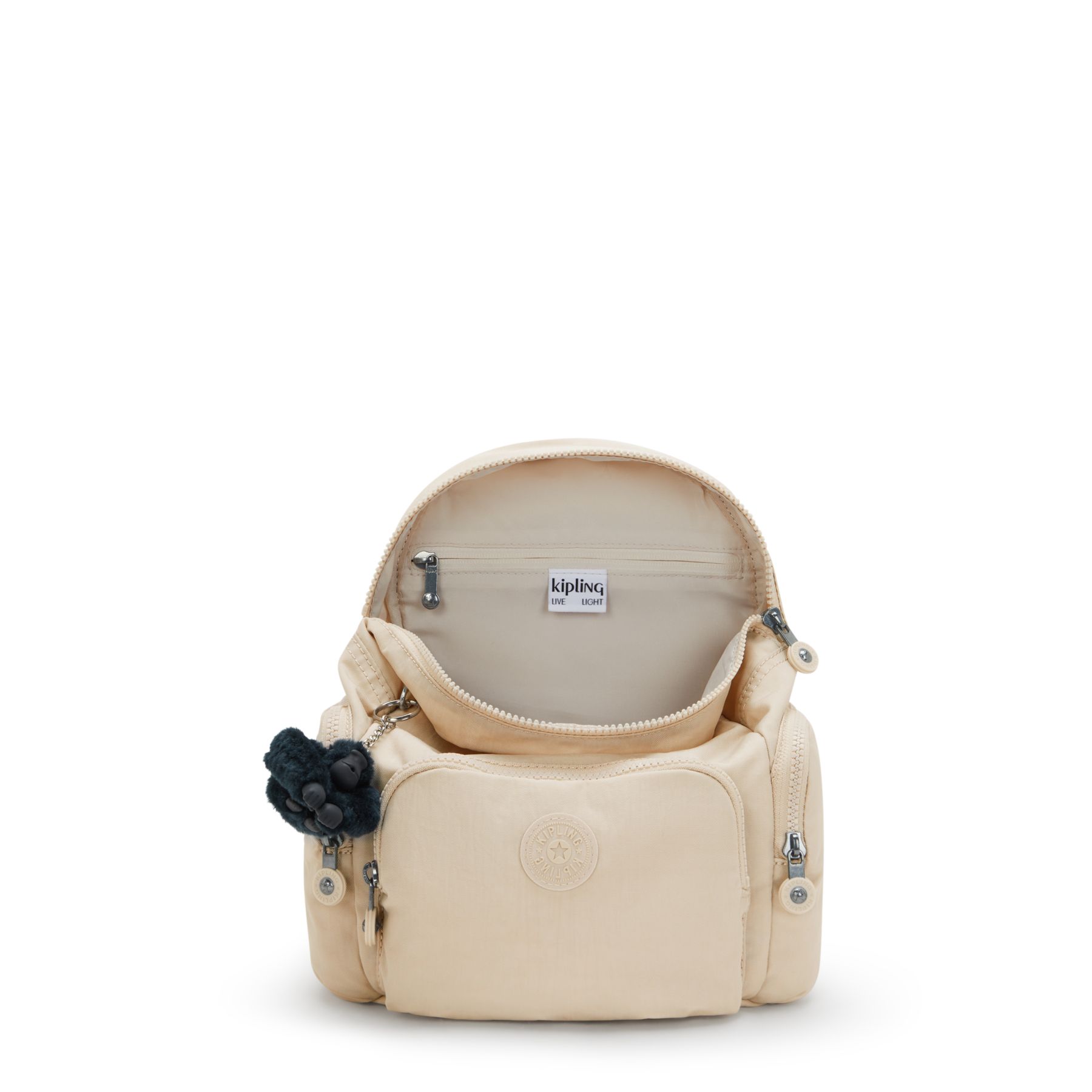 CITY ZIP MINI Mini sac à dos avec bretelles ajustables - Back To Beige