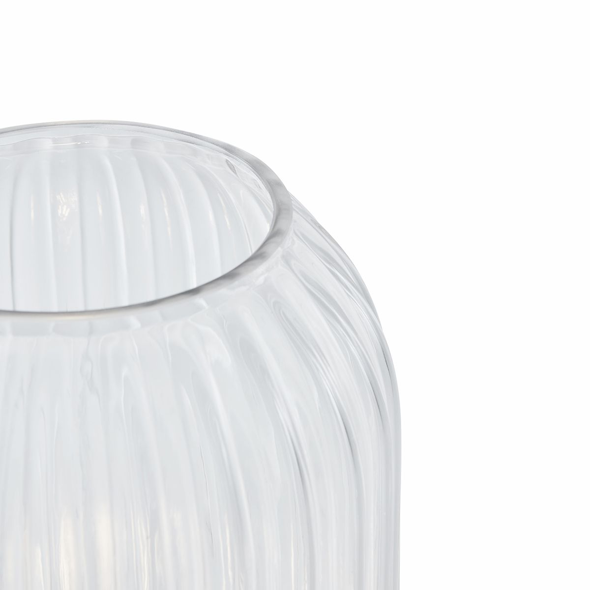 Art Deco vloerlamp messing met helder glas - Rid