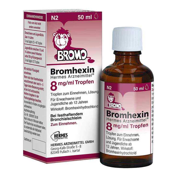 Bromhexin HERMES Arzneimittel® 8 mg/ml Tropfen, 50 ml