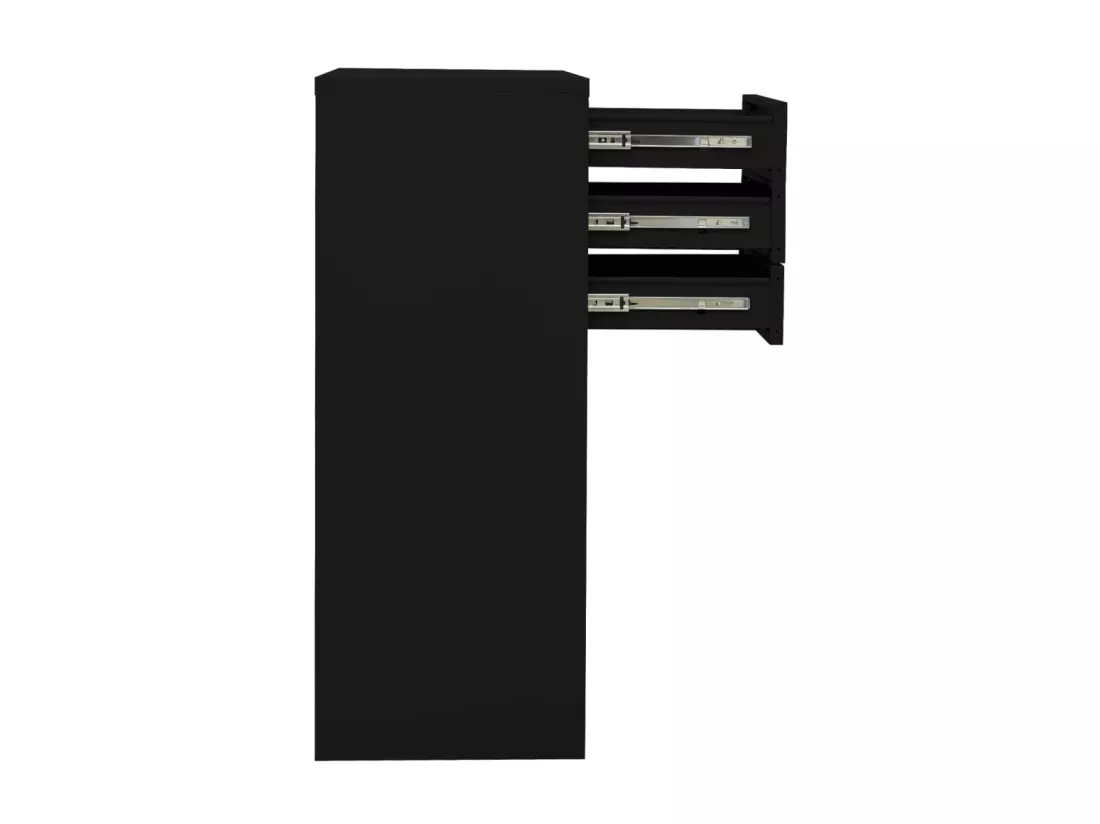 Armoire de bureau Noir 90x40x102 Acier 2