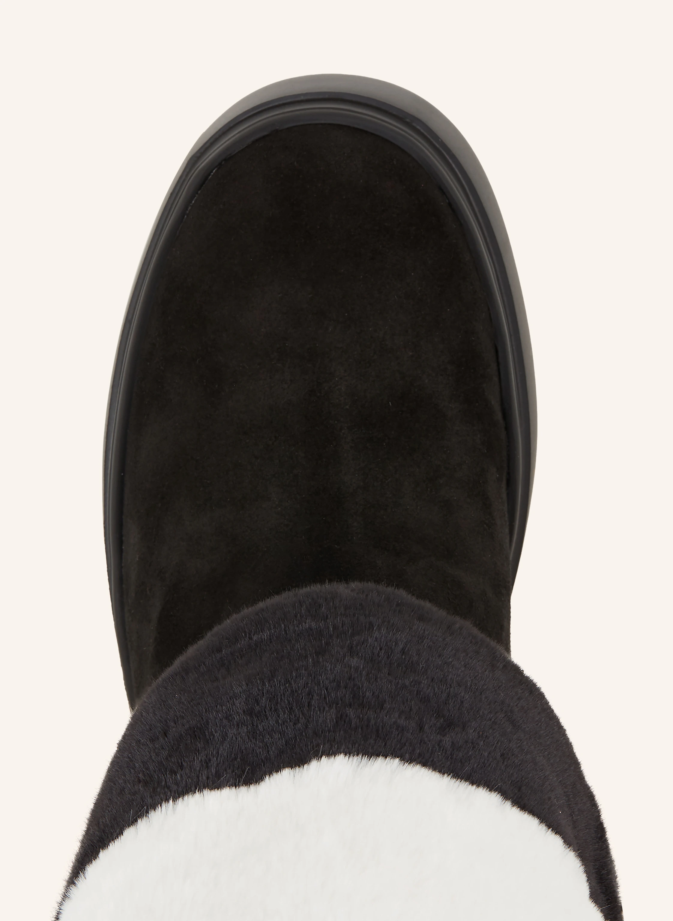 CASADEI Plateau-Boots mit Kunstfell
