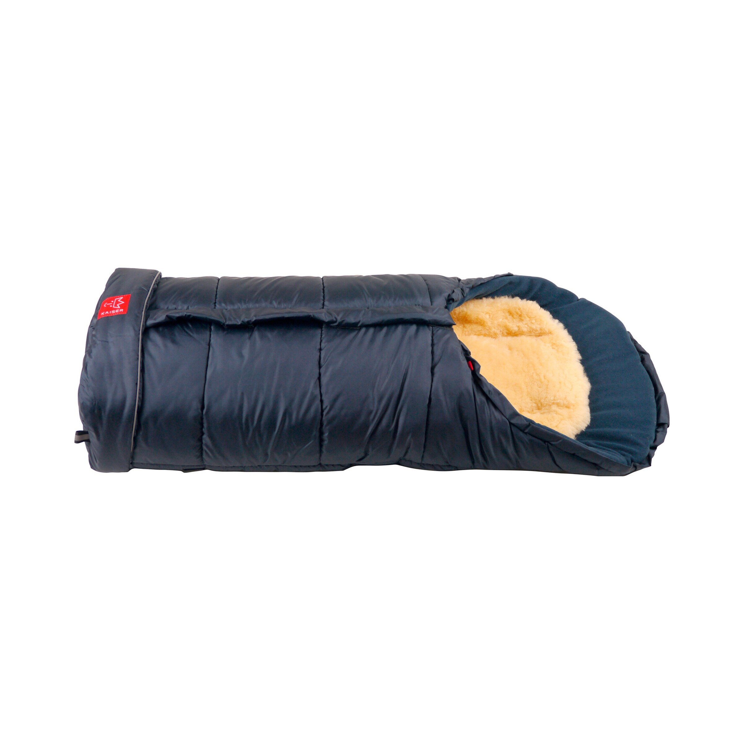 Kaiser Thermo-Fußsack Sheepy mit Lammfelleinlage für Kinderwagen, Buggy navy