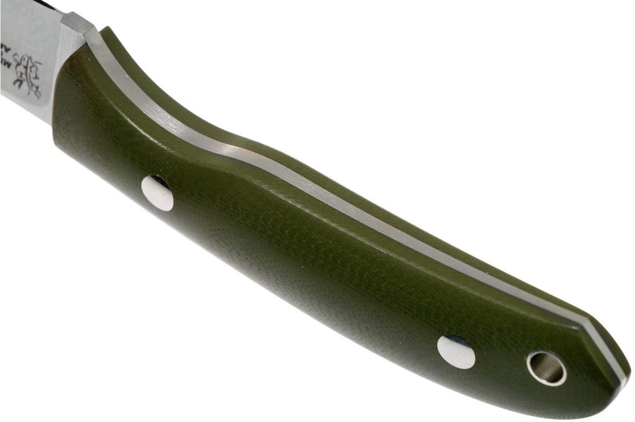 Casström Safari Olive G10 jachtmes 10607 Leather Sheath, Alan Wood design