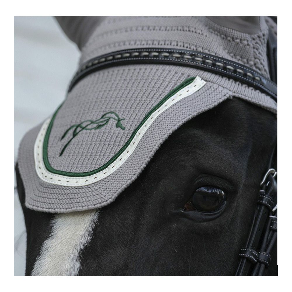 Pénélope POINT SELLIER - Bonnet anti-mouches gris clair/vert