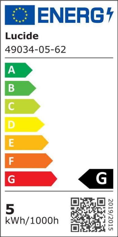 Lucide ST64 LED lichtbron E27 5W 2200K amber dimbaar