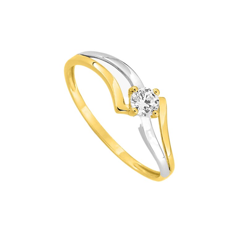Bague Femme - Oxyde de zirconium - Or 9 Carats