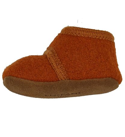 En Fant Hausschuhe - Wolle - Leather Brown