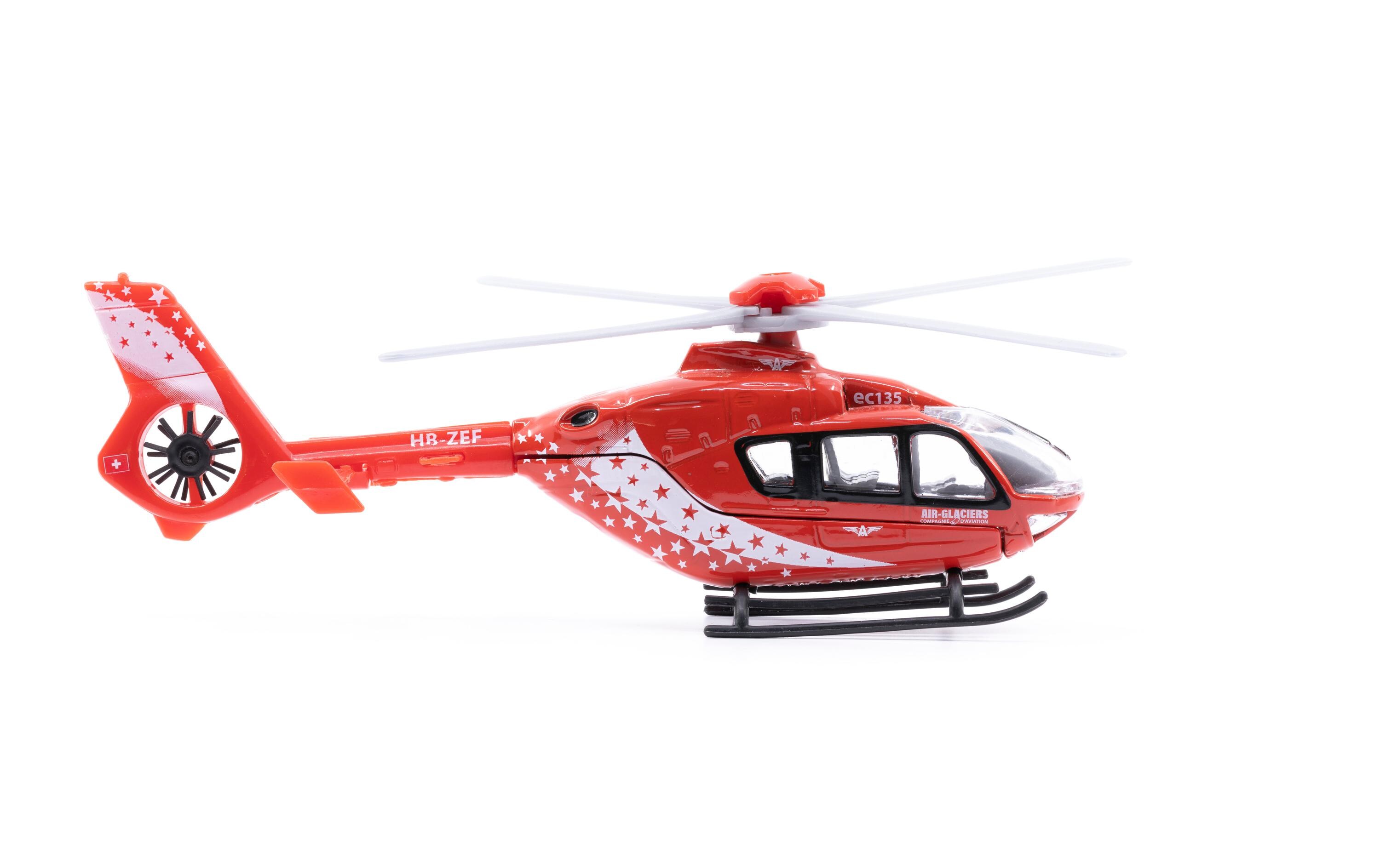 Toy EC-135 Air Glaciers Helikopter 1:72Mini EC-135 Air Glaciers Helikopter