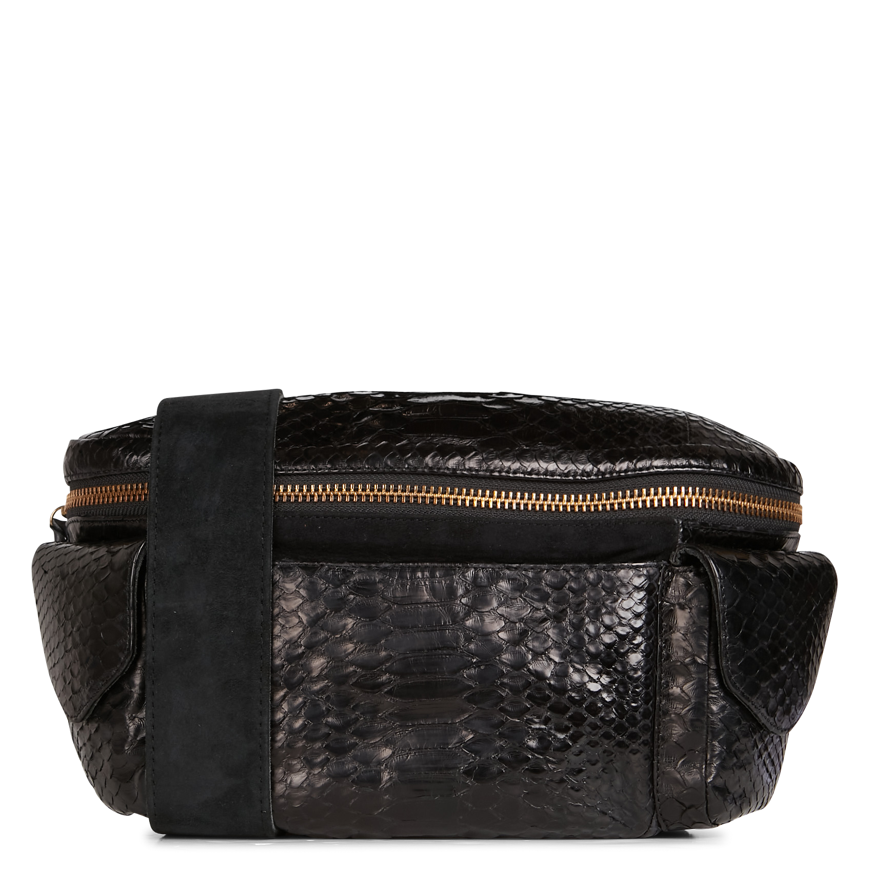 JULES - Sac banane en python | Noir
