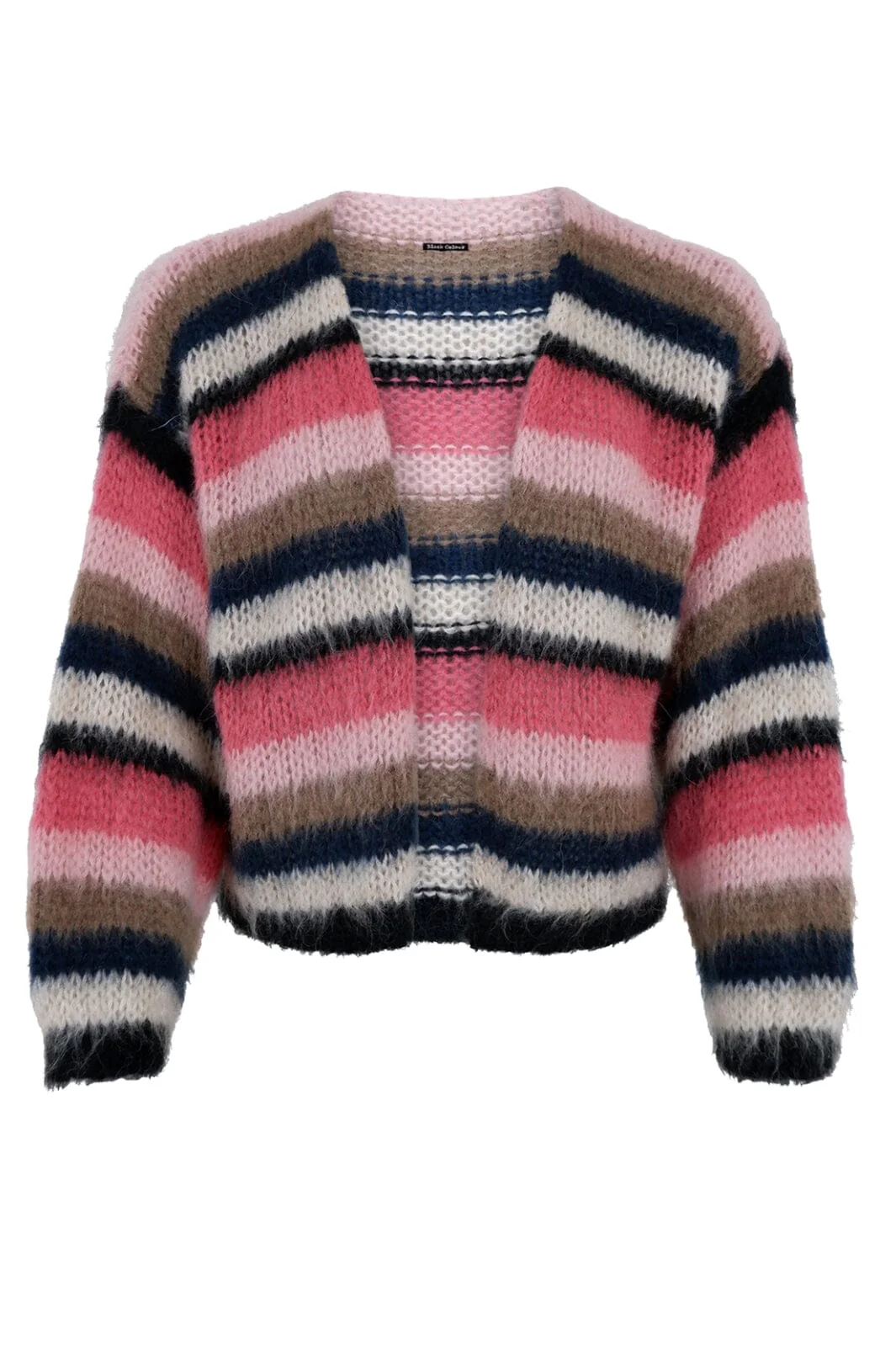 Black Colour Bccasey Multi Striped Cardigan