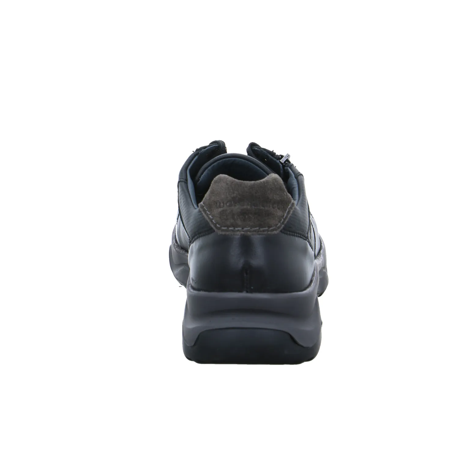 WALDLÄUFER Halbschuhe Sneaker Schwarz Leder