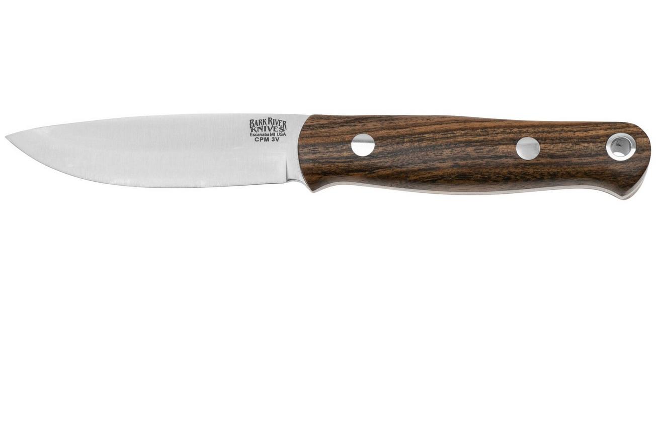 Bark River Bushcrafter 1 LT, CPM 3V Bocote Wood, bushcraftmes