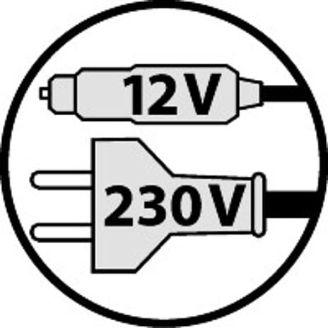 Skypumpe til oppumpning og tømning 12v/230v