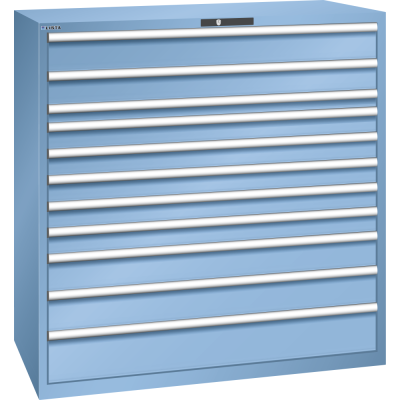Armoire à tiroirs Lista 78 x 36E  H 145 x L 143,1 x P 72,5 cm 11 tiroirs Key Lock