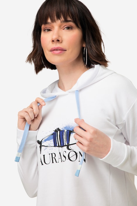 Hoodie, Fisch Motiv, Kapuze, Langarm