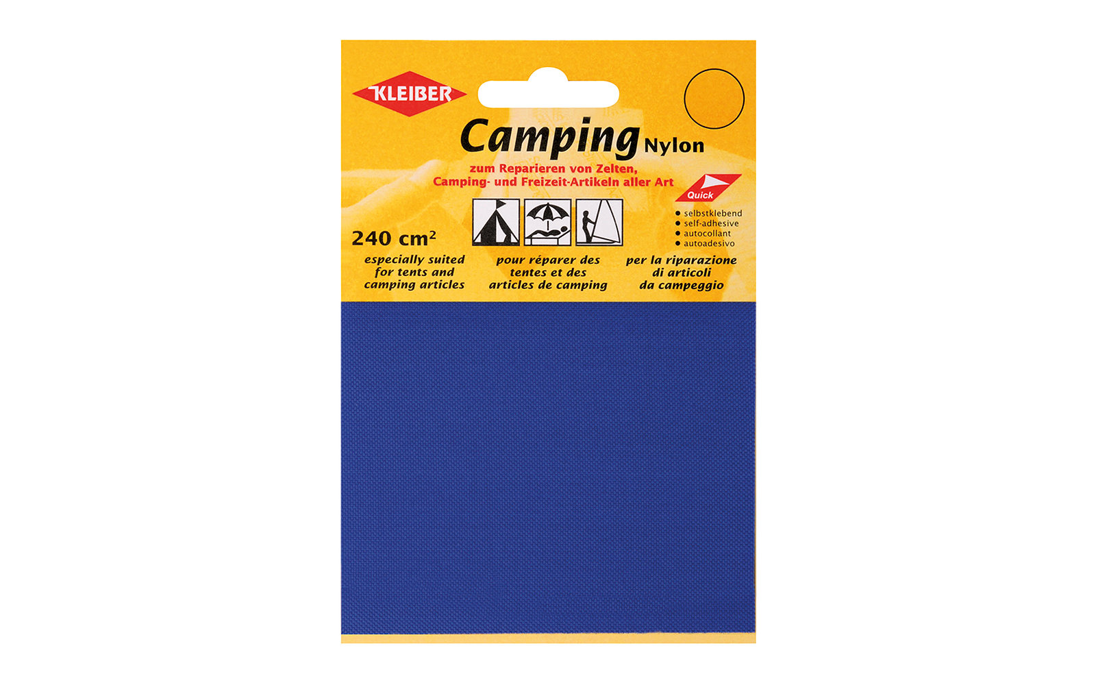 Kleiber Camping Nylon Reparaturflicken Khaki (2 Stück)