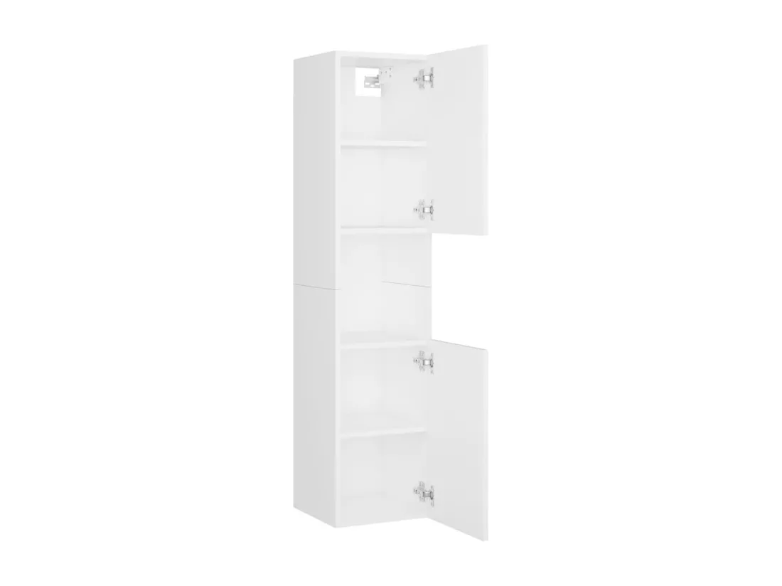 Ensemble de meubles de salle de bain Blanc Aggloméré