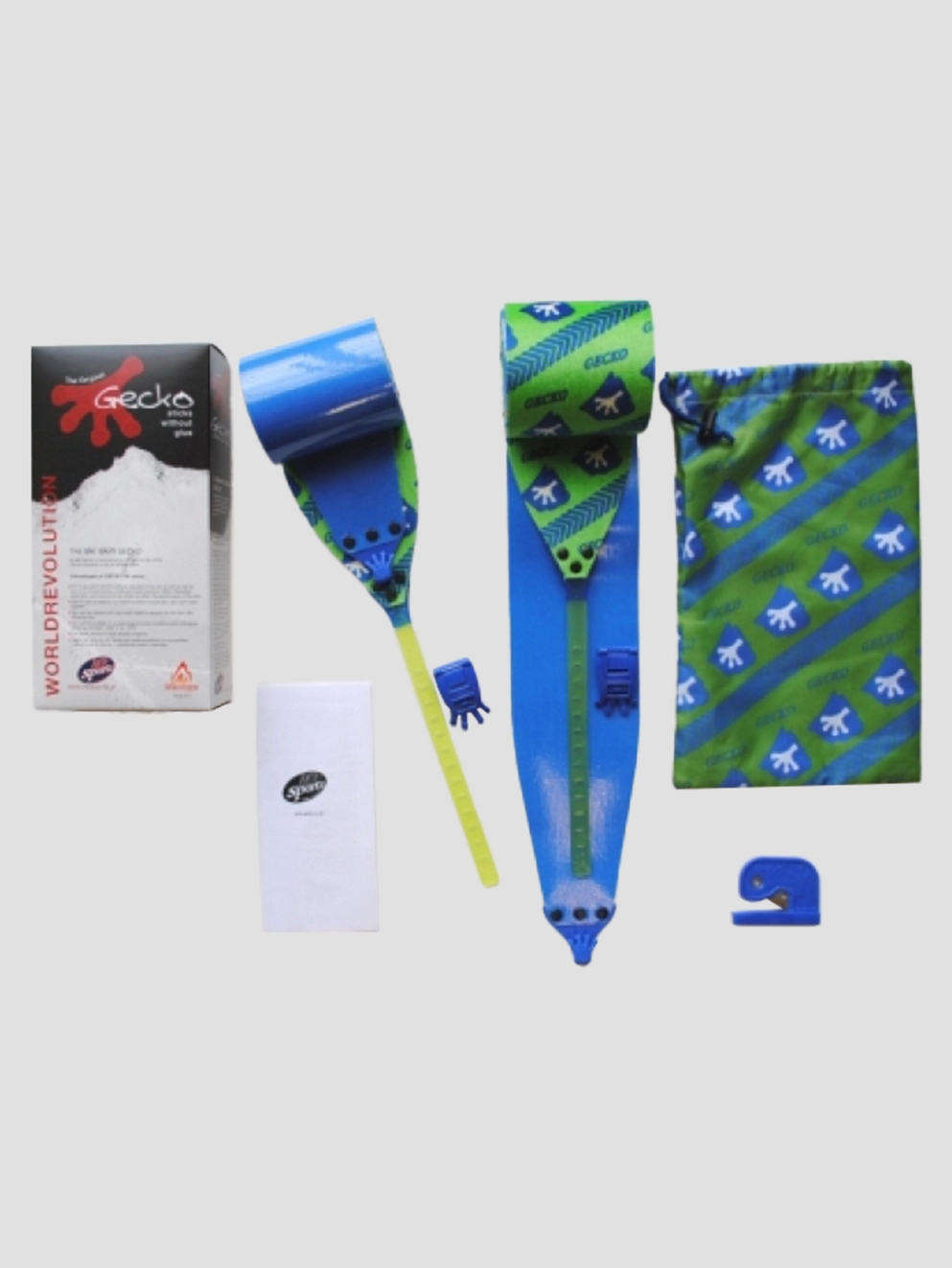 Gecko Selfcut Front+Endhook 125mm 185-195 Ski Skin green