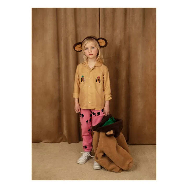 Mini Rodini Chemise Lyocell Chien | Beige