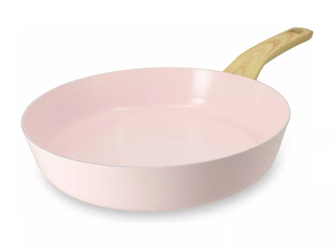 Menastyl - Poele Rose 24cm En Aluminium Recycle Induction