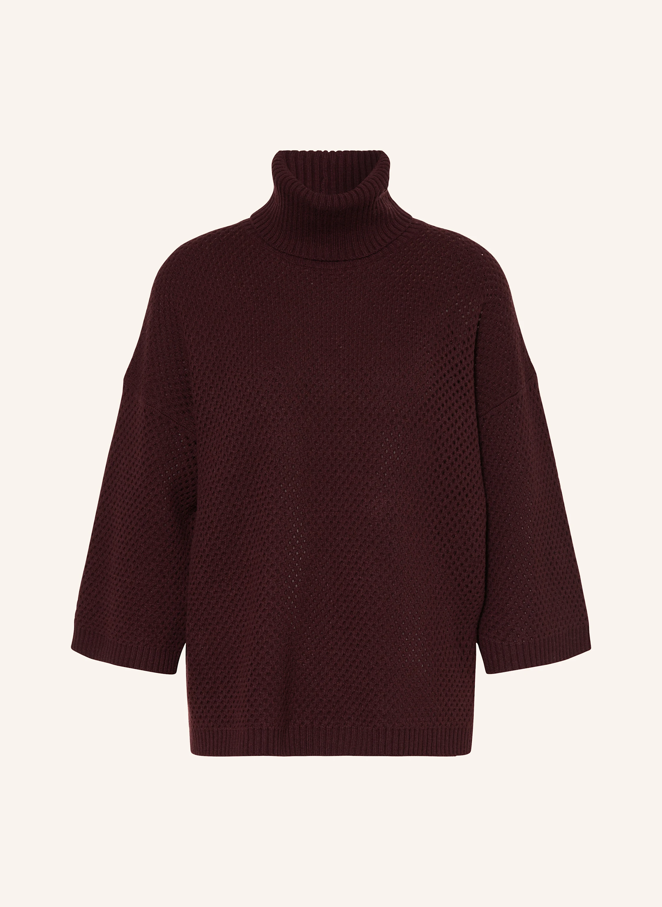 FABIANA FILIPPI Rollkragenpullover mit 3/4-Arm und Schmucksteinen