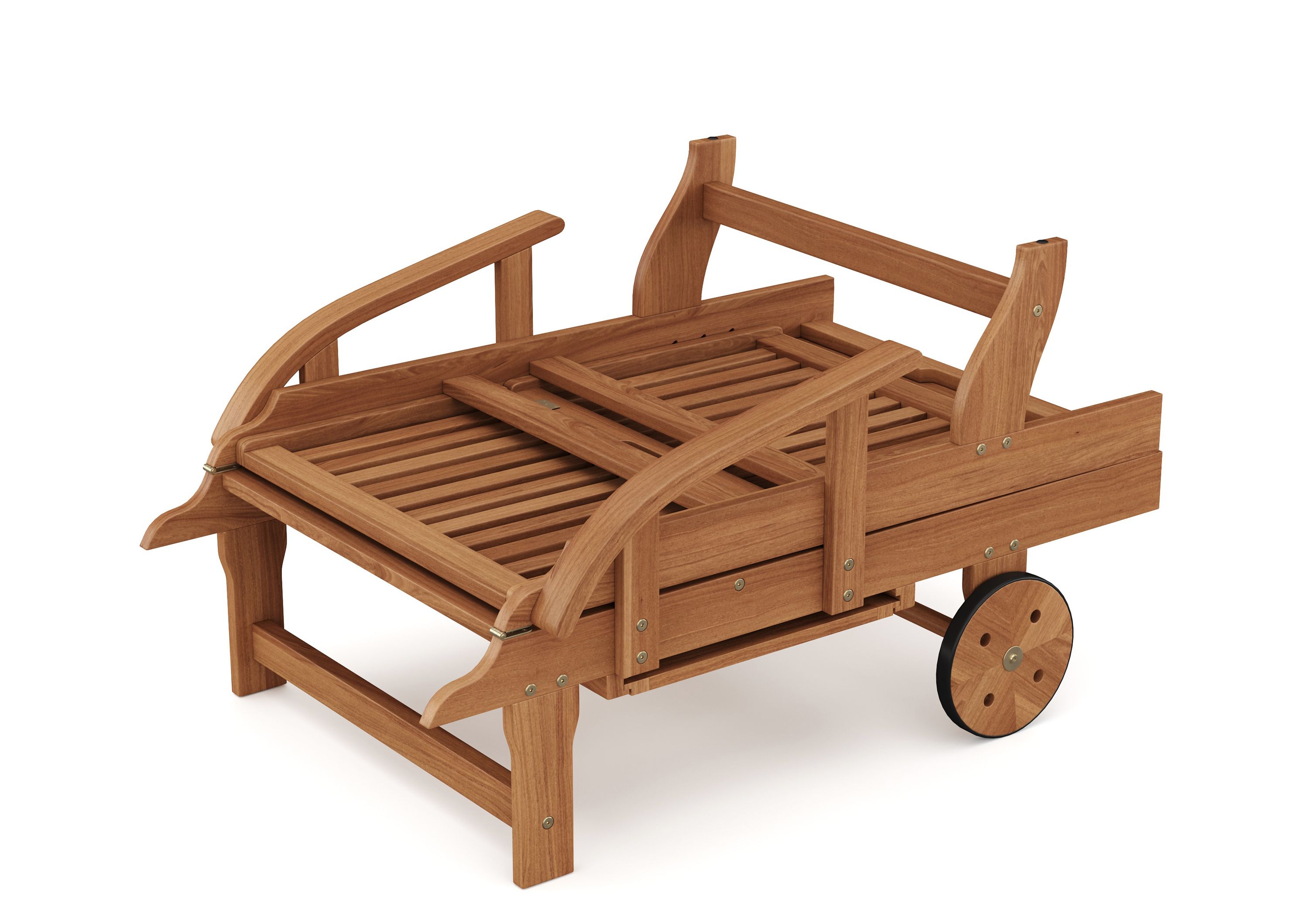 Liegestuhl Holz ANTALYA verstellbar