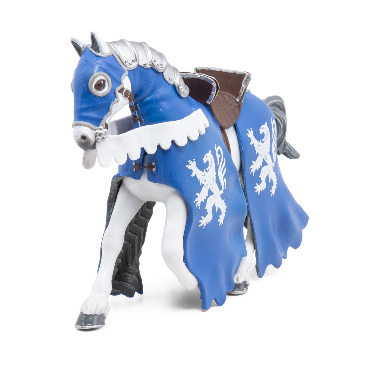 Cheval du chevalier lion à la lance
