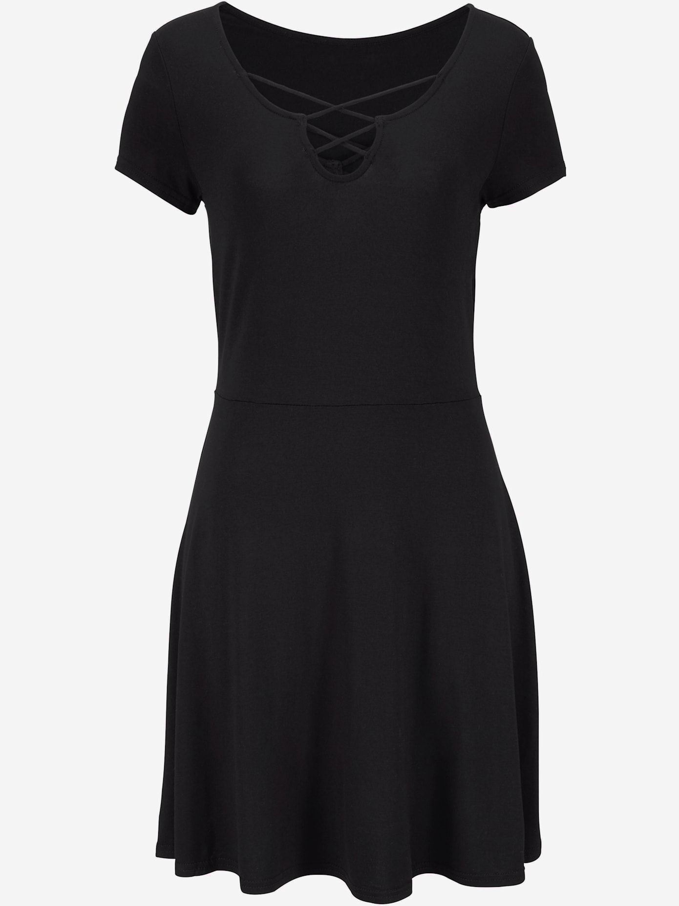 Robe d'été lacets tendance à l'encolure