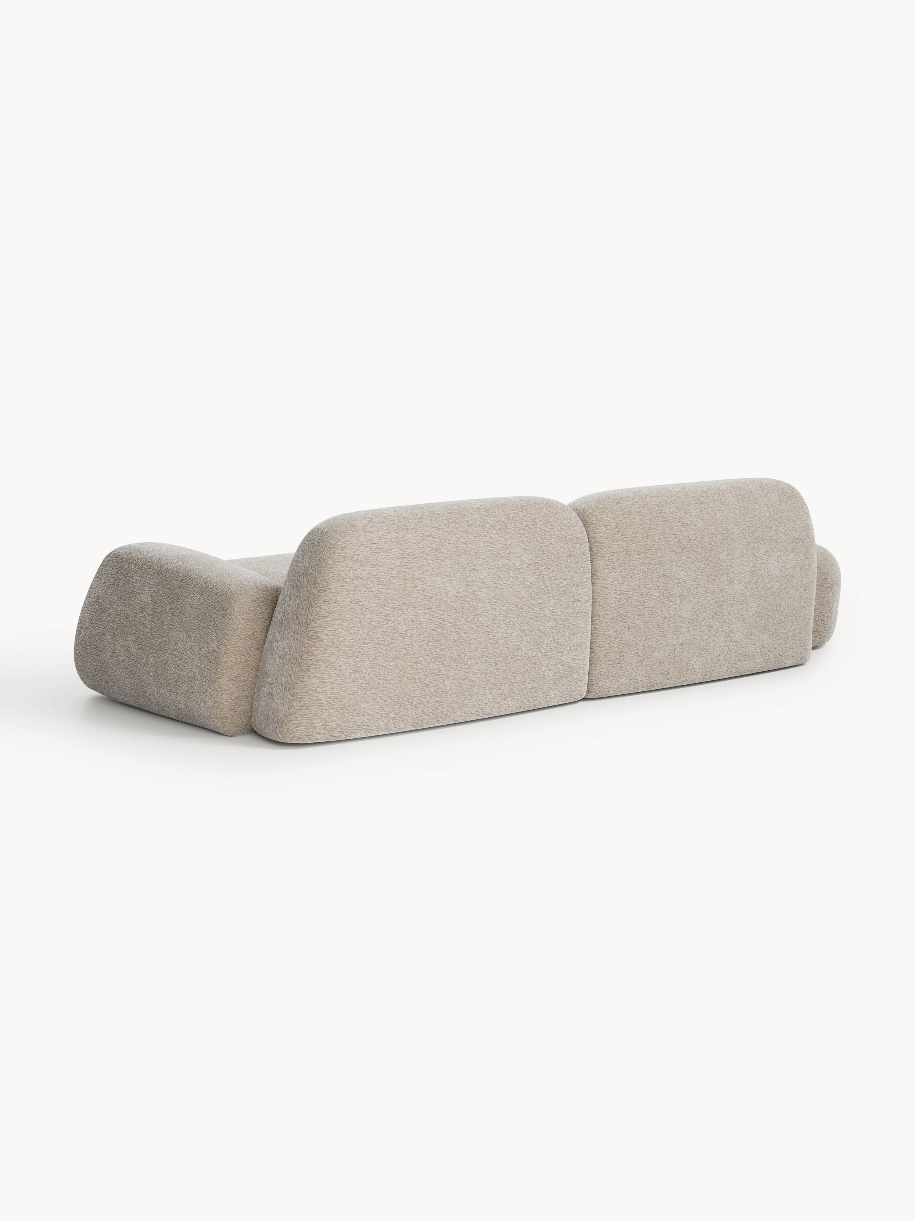 Modulaire teddy chaise longue Wolke (3-zits)