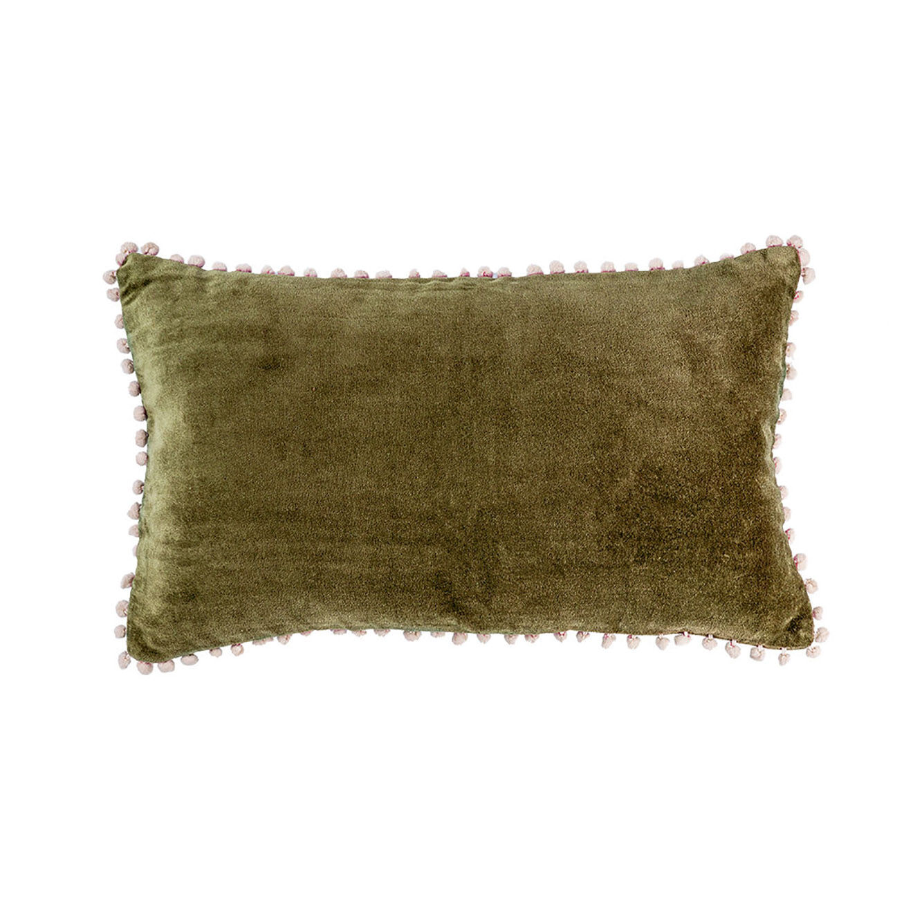 Febronie Housse de coussin en velours Avoriaz coriandre - 50x30 cm
