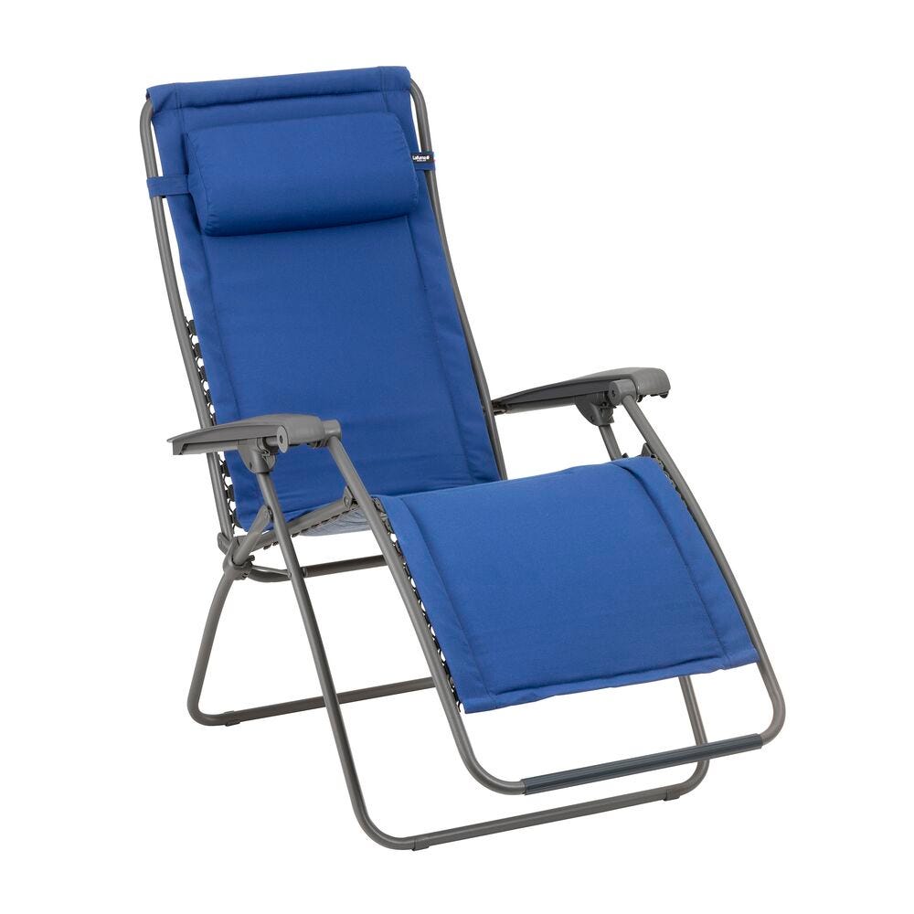 Gepolsterte Zero-Gravity-Relaxliege RSX Clip LightComfort® Blau Denim