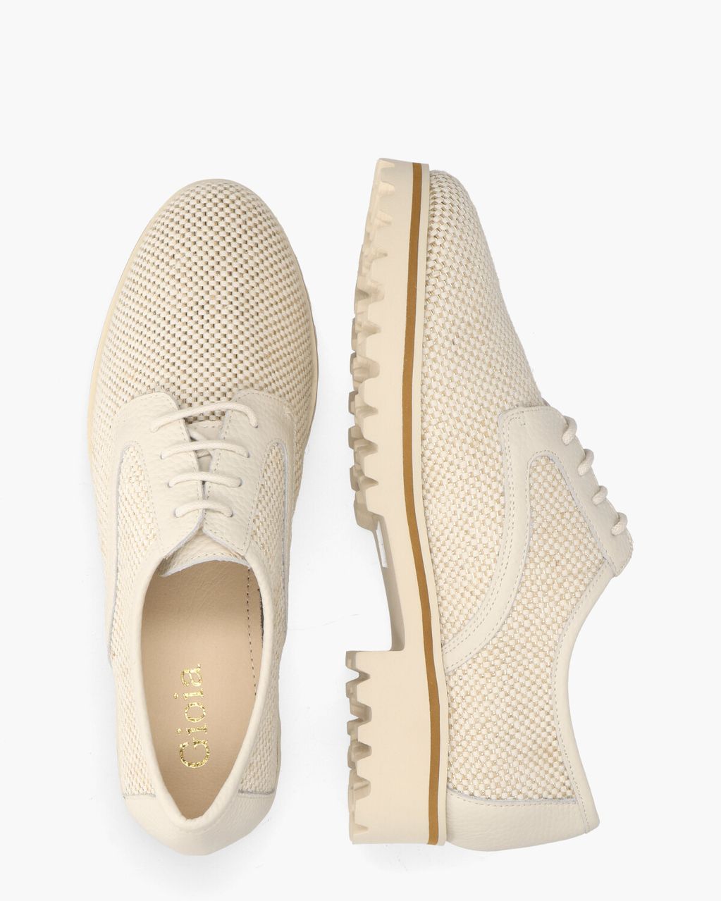 Gioia Widaliz Off-White Veterschoenen