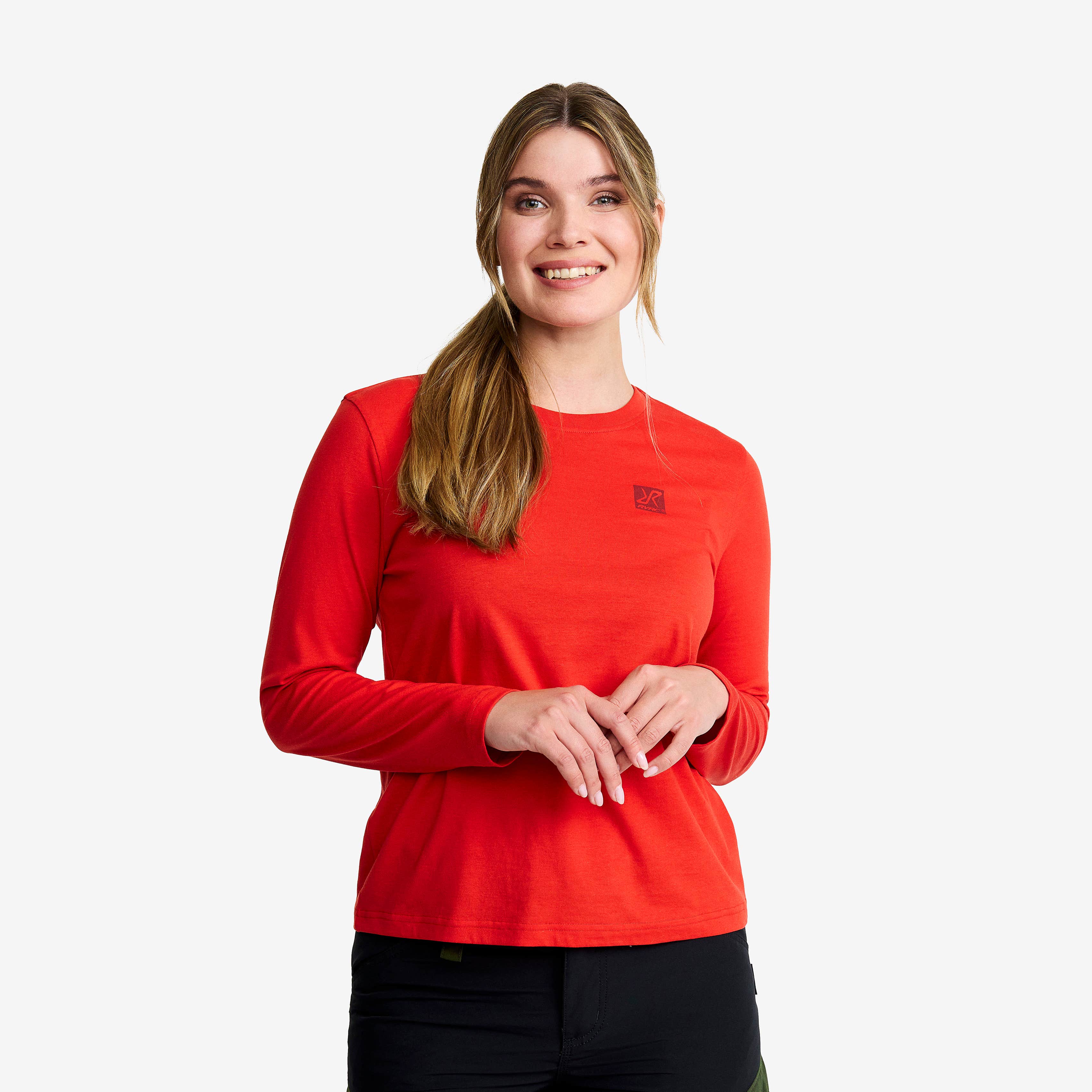 Easy Long-sleeved T-shirt Dame Aurora Red
