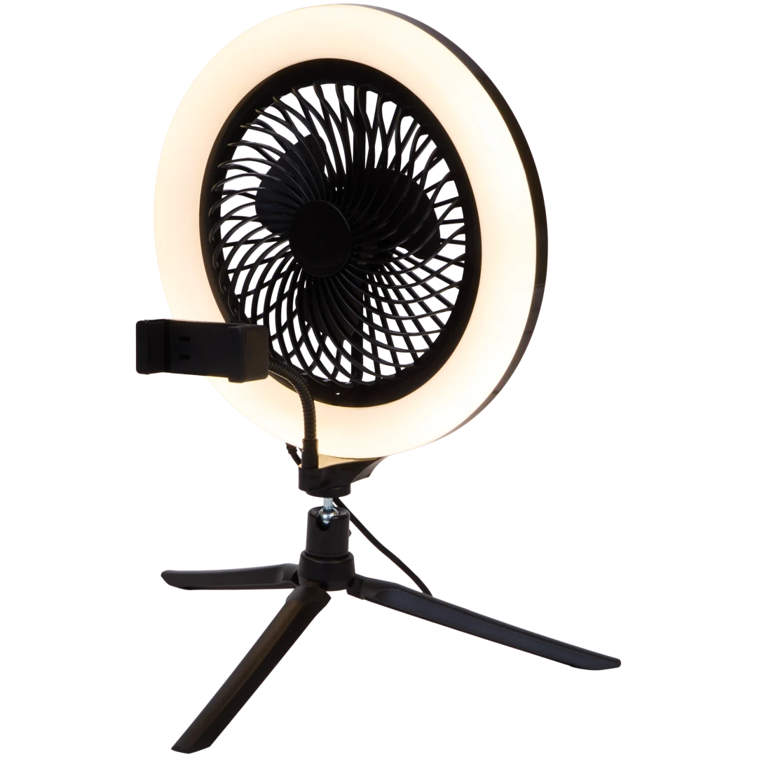 Anneau de selfie avec ventilateur Eurodomest