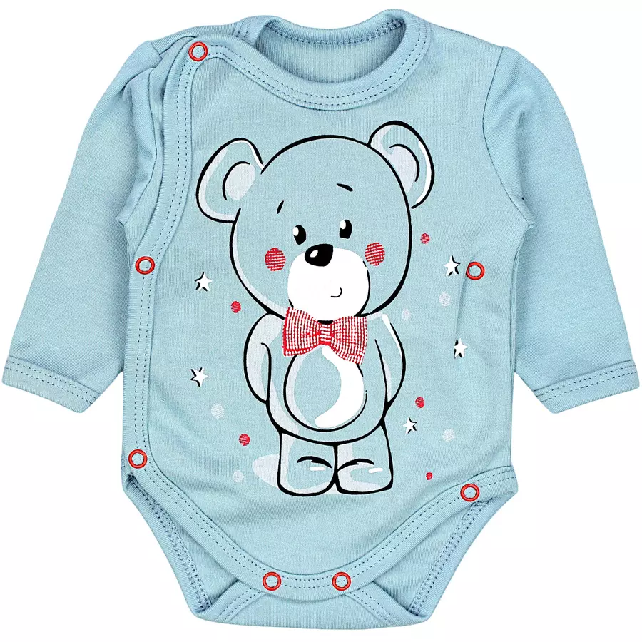 TupTam Baby Langarm Wickelbody 5er Pack beigeblau