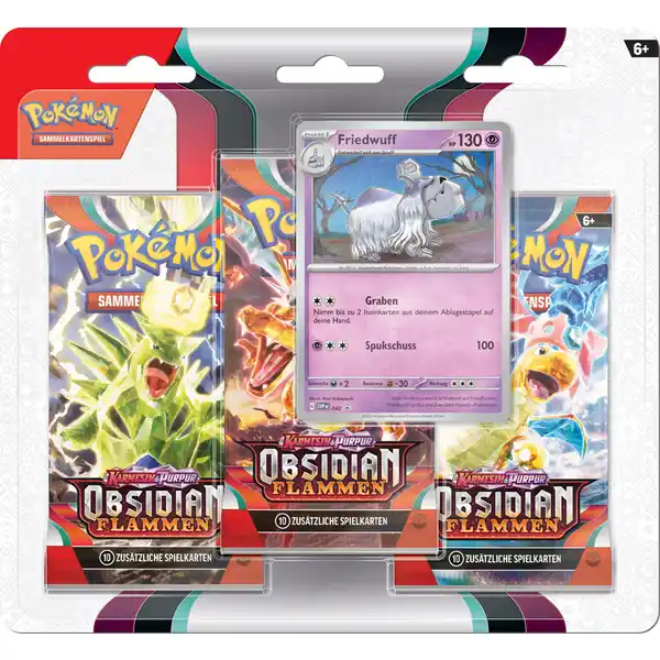 Pokemon Trading Card Game 3 Booster + Promokarte