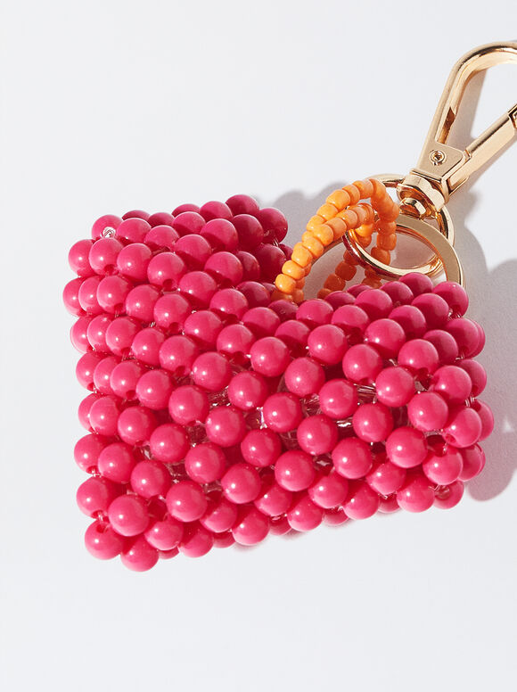 Chaveiro de coração - Rosa