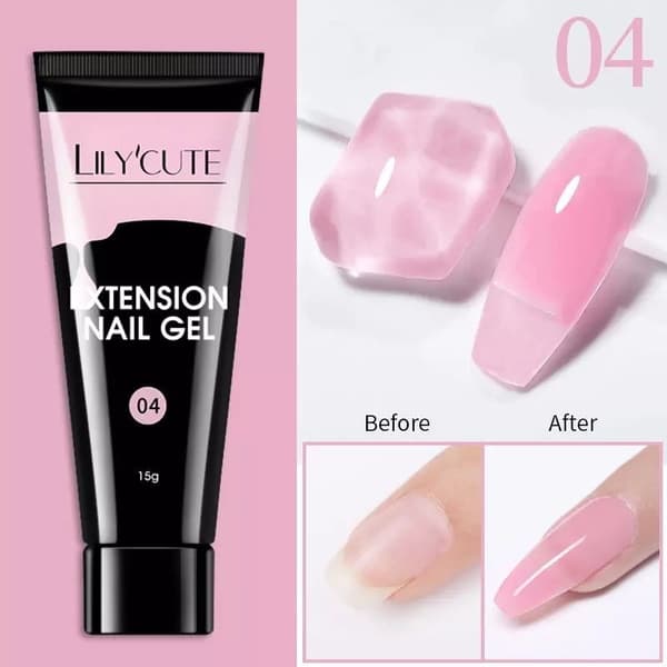 Poly Builder Gel Kit / Polygel med UV-lampe - Neglekunst Negler